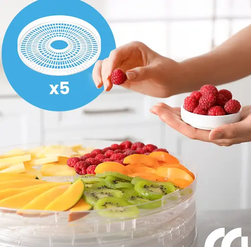 Харчова сушарка Maltec DryMaster II 500 Вт 11.5 л 5 лотків регулювання температури 35–70°C захист від перегріву BPA Free - фото 4