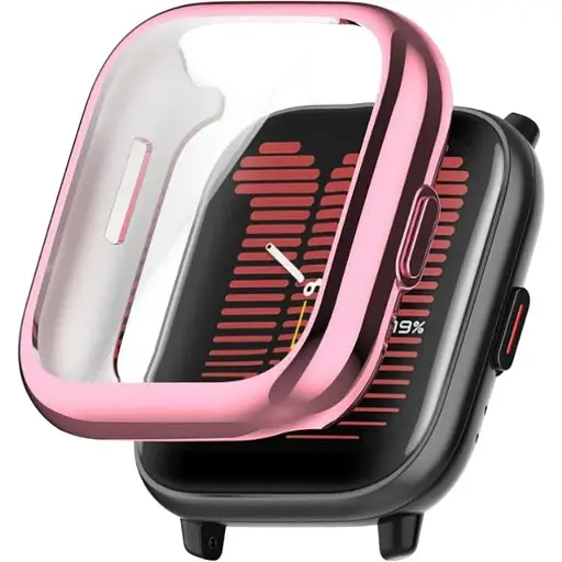 Чехол-накладка DK Silicone Face Case для Xiaomi Amazfit Active (A2211) (pink rose)