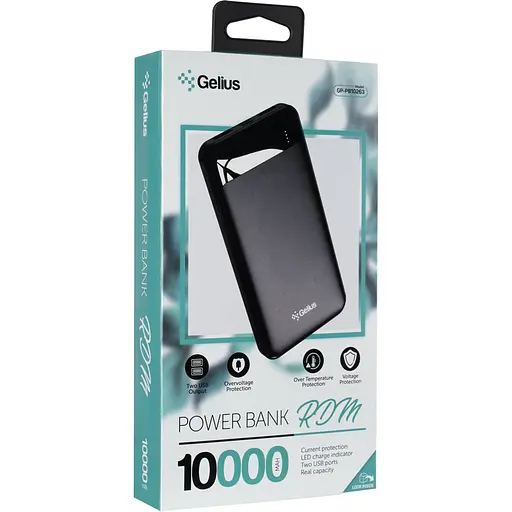 Найшвидший зовнішній акумулятор Gelius 10000 мач Power Bank RDM - фото 3
