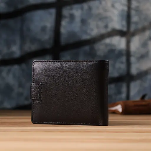 Классический мужской кошелек горизонтальный из натуральной кожи ST Leather 11.5х9.5х3 см acs0029626 - фото 10