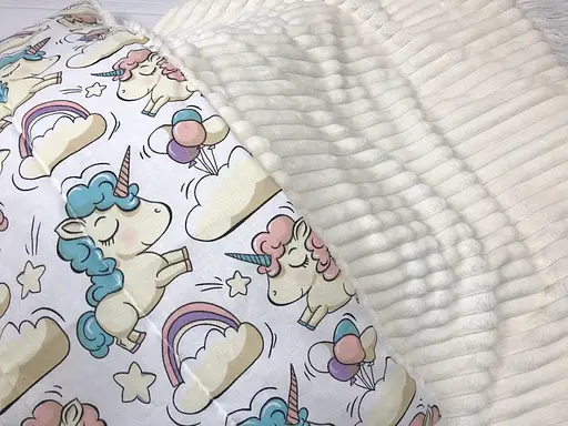 Плед з плюшем Moontime 100x80 см "Єдинороги" - фото 2