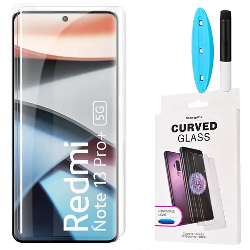 Защитное стекло DK для Xiaomi Redmi Note 13 Pro+ UV Curved 017496 clear 2 шт. - фото 2