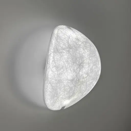 Текстильне бра із білою основою 33х30 см Арт. WBM1 WT+WT Line F - фото 3