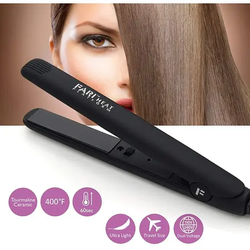 Набор для завивки волос и мини-утюжки для волос FARI Travel 2 в 1 керамические турмалиновые - фото 3
