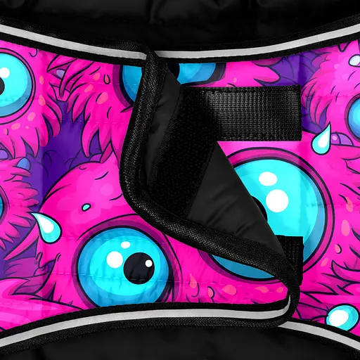 Курточка-накидка для собак Waudog Clothes, рисунок "Глаз монстра", XL, А 47 см, B 68-80 см, С 42-52 см - фото 4