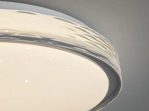 Світлодіодна смарт люстра Romin сіра 8 м² без пульта - фото 4