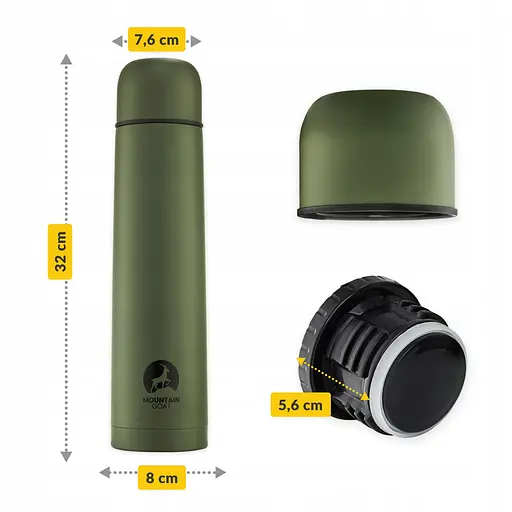 Термос Mountain Goat 1 л Navy Green (P-5907739315779) - фото 8