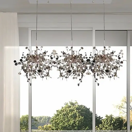 Светильник из гибких дисков металла на 3 подвеса Line.F M 219/3 CH - фото 4