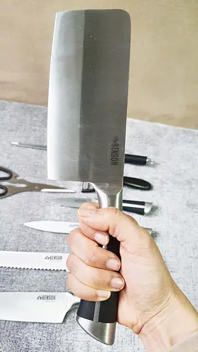 Найлучший набор качественных ножей для кухни Benson 8в1 из нержавеющей стали на вращающейся подставке - фото 4