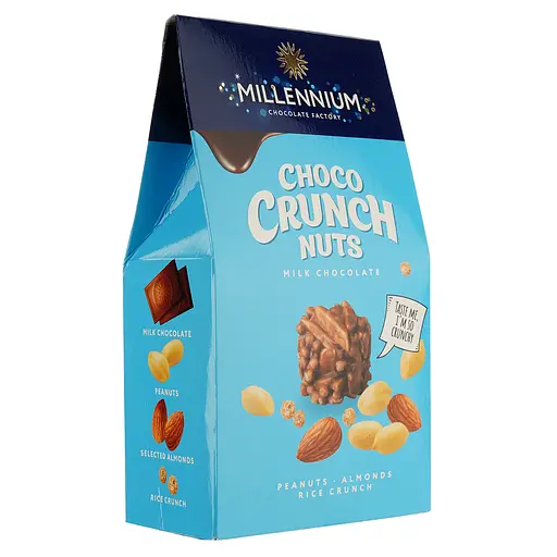 Уценка. Конфеты Millennium Choco Crunch с арахисом, миндалем и рисовыми шариками 100 г (857543) - фото 2