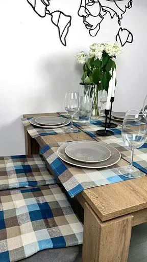 Доріжка водовідштовхувальна Шахматка синя 170х40 см - фото 5