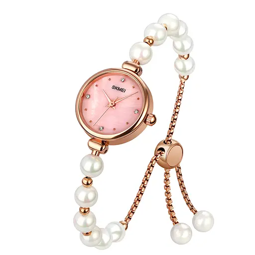 Наручний годинник жіночий 1983PKWT Pink-White Skmei acs0030435 - фото 2