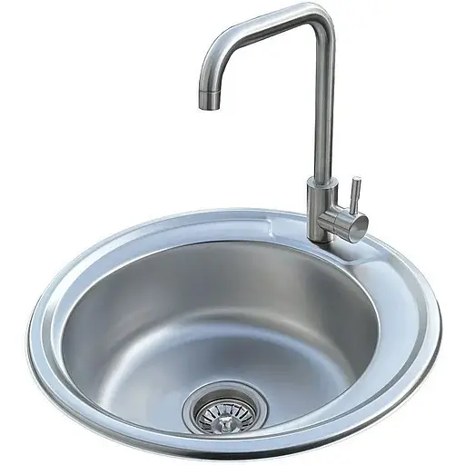 Комплект мийка + змішувач Romzha Sorin Satin (B) - фото 1