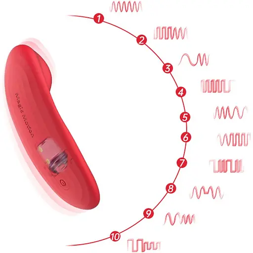 Смарт-вибратор в трусики Magic Motion Nyx Red - фото 8