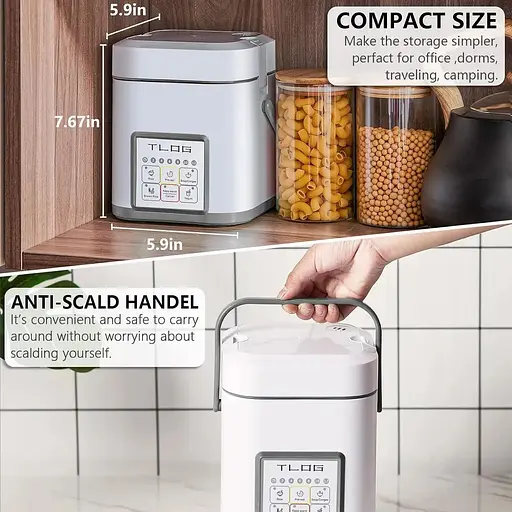 Портативна рисоварка TLOG 2.5 чашки 1.2 л - фото 5