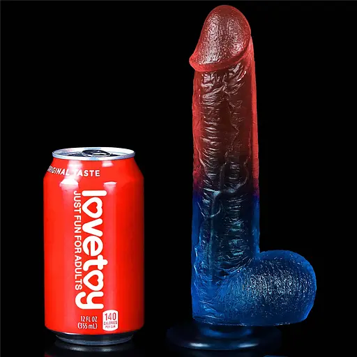 Фалоімітатор LoveToy Dazzle Studs 9" 23 см мульти - фото 10