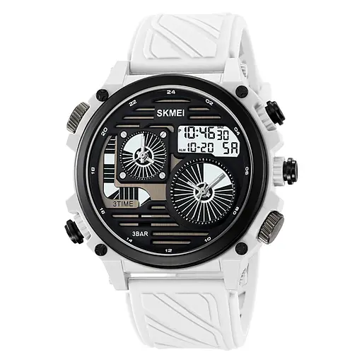 Наручний годинник чоловічий 2202PWT White Skmei acs0030147