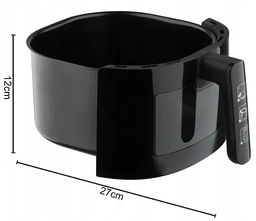 Аеро - фритюрниця без олії RAF R.5332B 1500 Вт 6 л з регулюванням температури Біла - фото 6