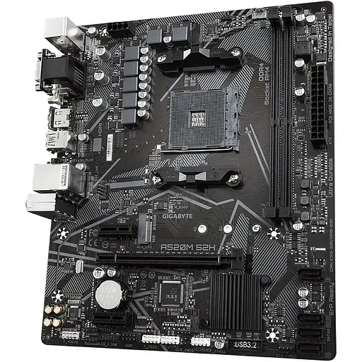 Материнская плата Gigabyte A520M S2H Socket AM4 - фото 3
