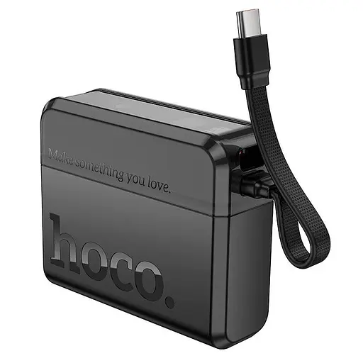 УМБ Hoco Excellent PD power bank with 2-way cable 10000mAh Q38 |2Type-C/1Lightning, 20W/3A, PD/QC| - фото 1