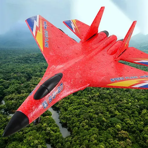 Літак на радіокеруванні SCHE HW28 SU27 Foam Red - фото 5