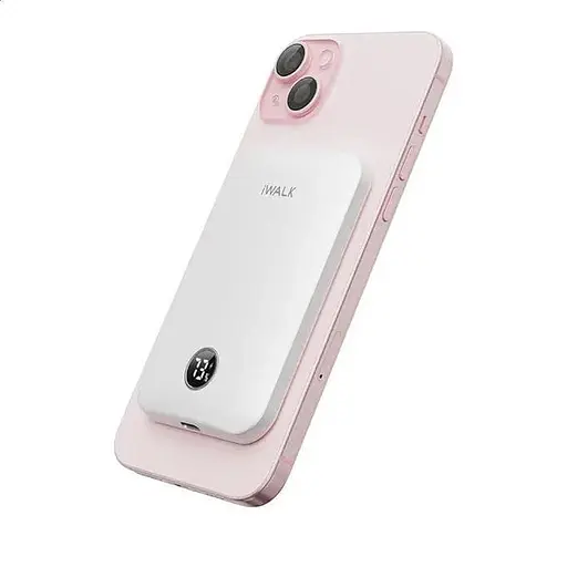 Повербанк Walk Magnetic Ultra Slim 5000mAh беспроводной W/LED Display Battery Pack Easy Grip