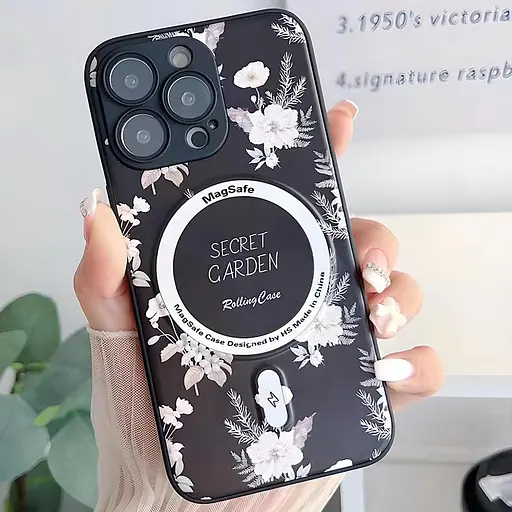 Чохол Epik TPU+PC Secret Garden with MagSafe для Apple iPhone 15 Pro Max 6.7 Black - фото 2