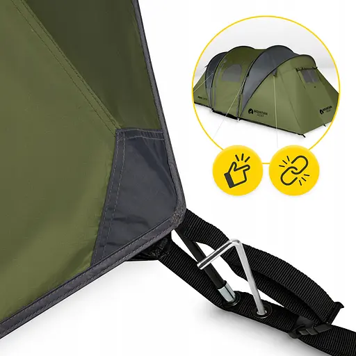 Намет туристичний Mountain Goat Prime Quatro 4-місний Olive (P-5905973406598) - фото 13