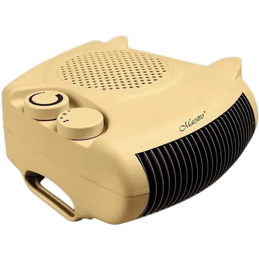 Качественный бытовой тепловентилятор обогреватель Maestro MR-921 бежевый дуйчик - фото 1