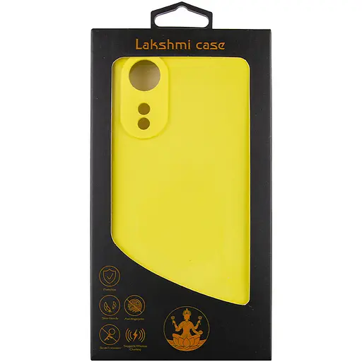 Чохол Silicone Cover Lakshmi Full Camera (AAA) для Oo A78 4G Жовтий / Yellow - фото 3