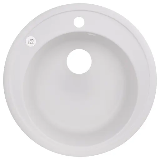 Кухонна мийка Lidz D510/200 WHI-01 (LIDZWHI01D510200), Білий - фото 1