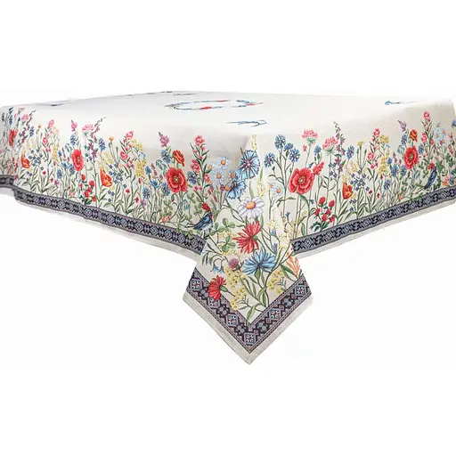 Скатерть Lefard Home Textile Chamomille гобеленовая 140х140 см (732-010) - фото 1