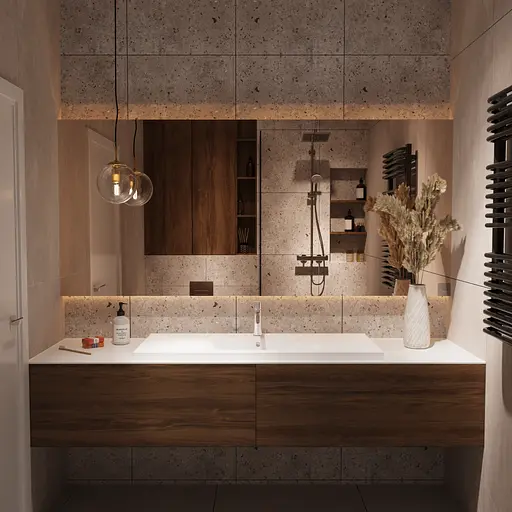 Раковина матовая врезная Amidicon Liza 120 1202x480 из литого камня LIZA_120_MAT, Белый матовый - фото 8