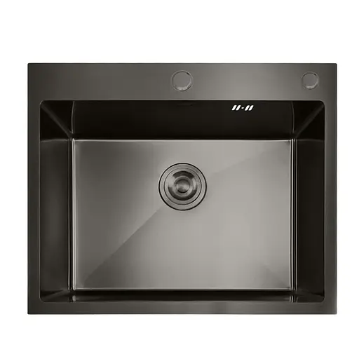 Кухонна мийка Mixxus MH5843 Nano-Black MX1931, Графит - фото 1