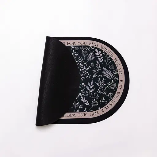 Діатомітовий овальний килимок для дому 38×58 (см) вологопоглинальнючий килимок для кухні ванни та туалету Yiwu HP-42-54 - фото 3