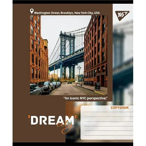 Зошит учнівський "Dream City" Yes 767699 24 аркушів Різнокольоровий - фото 1