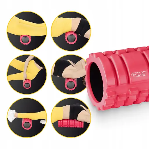 Массажный ролик 4FIZJO 33 x 14 см (валик, роллер) Pink (P-5907739310088) - фото 5