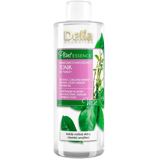 Тонік Delia Cosmetics Plant Essence зволожуючий та заспокійливий 200 мл