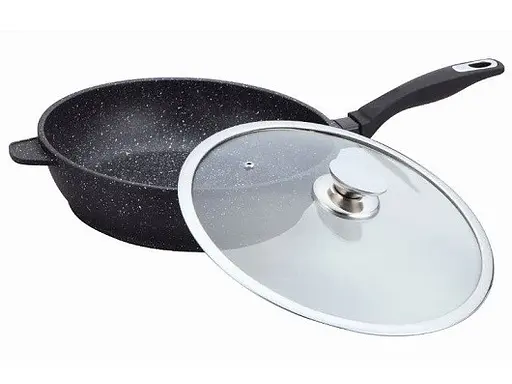 Сковорода с антипригарным покрытием Bohmann 24 см 1300-24-MRB для жарки с толстым дном - фото 1