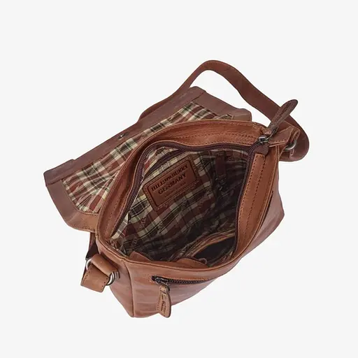 Кожаная мужская сумка через плечо Hill&Burry 24х24х6 см nsa0001279 - фото 4