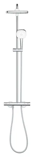 Душова система з термостатом для настінного монтажу Grohe Tempesta System 250 Cube 26689001, Хром - фото 3