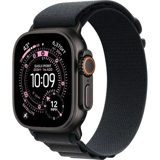 Смарт-часы Apple Watch Ultra 3, 49 мм Black Titanium Case with Black Alpine Loop Medium MF0V4 (145330)