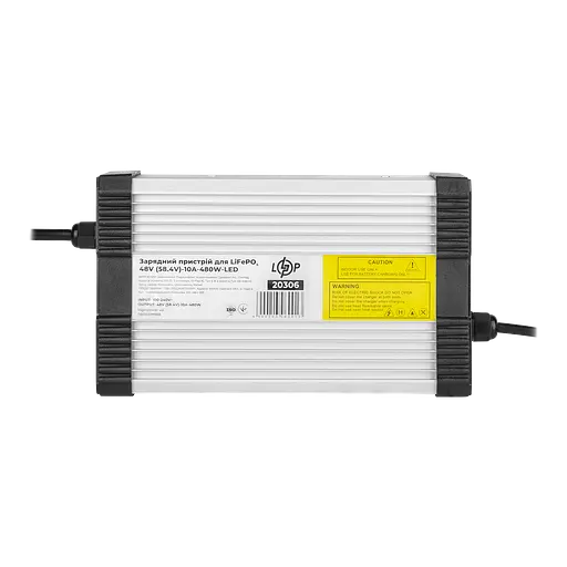 Зарядний пристрій для акумуляторів LiFePO4 48V (58.4V)-10A-480W-LED - фото 3
