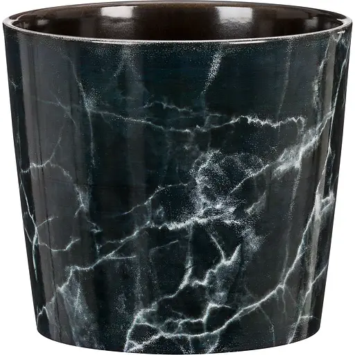 Кашпо для цветов Scheurich Texture 15" черный (97788)