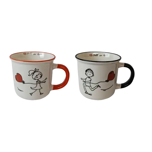 Набір чашок Vittora Нестримні почуття 355 мл 2 шт. (147439) - фото 3