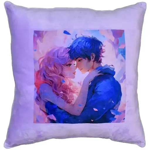 Подушка плюшевая Путешествие в мир любви Strateg 60728 Фиолетовый - фото 1