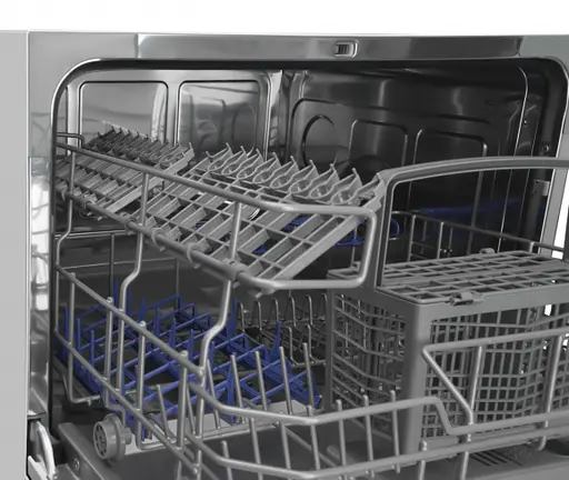 Посудомоечная машина Hansa Hansa настольная, 6 комплектов A+, 55 см, дисплей, серебристый - фото 7