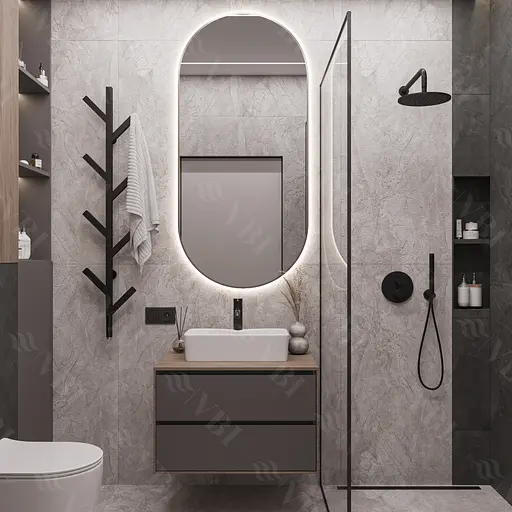 Умивальник VBI Forli M white накладний VBI-011102, Білий - фото 4