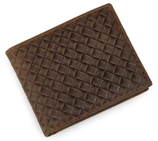 Муж кожаный кошелек Vintage 12х10 см acs0016971 - фото 1