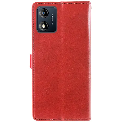 Кожаный чехол-книжка GETMAN Gallant (PU) для Motorola Moto E13 Красный - фото 5